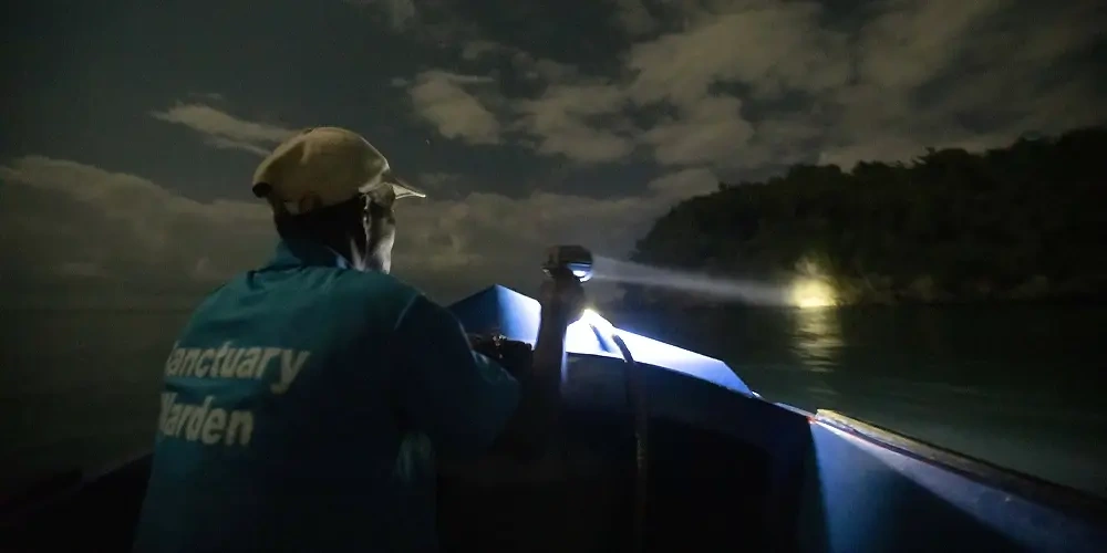 تجهیزات ماهیگیری در شب