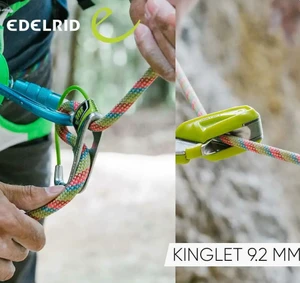 فروش طناب  EDELRID مدل KINGLET 9.2MM×60M  با قطر  9.2 میلیمتر و طول 60 متر